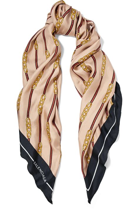 gucci balenciaga silk scarf